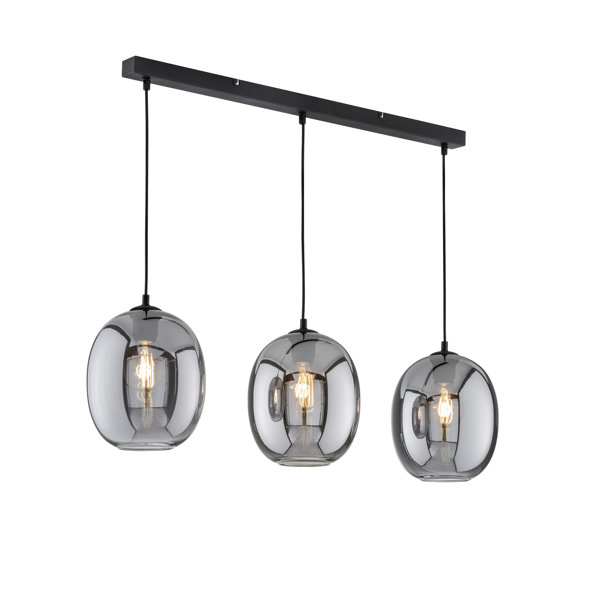 Fischer & Honsel Pendelleuchte Gisi – Schwarz/gold, Dimmbar, CCT, Fernbedienung, 1900 Lm